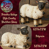 Sheep Rustic 2/Set Blackface Standing & Laying
