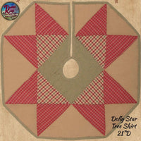 Dolly Star Quilted Tree Skirt 21"D ## 25% Savings