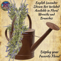 Rust & Black Finish Watering Can - 12.5" H