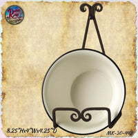 Antique Style Black Bowl Eazel