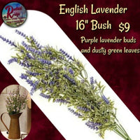 English Lavender Floral ~ As seen in the Country Sampler