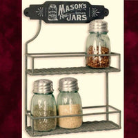 MASON JAR 2 Tier Spice Rack ~ 50% Savings