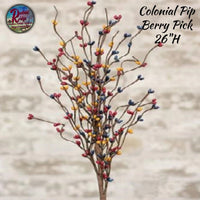 Colonial Pips & Stars ~ Picks, Wreaths 4" & 2" ISD  Garland 40"