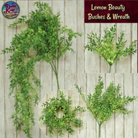 Lemon Beauty Bushes, Wreath & Bushes