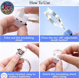 Fairy Solid or Twinkle Lights Battery Operated 3 Speed Modes, 20 LED Battery String Mini Lights Waterproof Wire