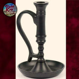 Candle Holder Primitive Rustic Colonial Williamsburg Black