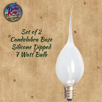 7 Watt Candelabra Silicone Bulb Set of 2