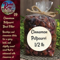 Potpourri Fixins' Cinnamon Scented Rose Hips Scent Choice