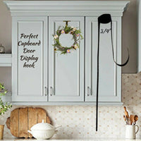 Over the Door Perfect Cupboard Metal Double or Single Display Hanger Sits Flat ONLY 3/4"W Top