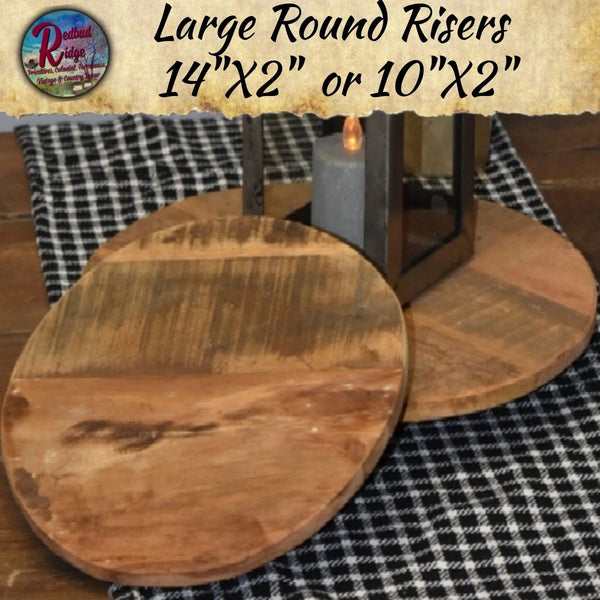 Large Round Risers 14" or 10" 2"High
