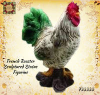 French Roosters Large Sculptured Statues 4 Assorted