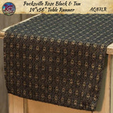 *Packsville Rose Black & Tan Table Top Collection