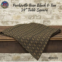 *Packsville Rose Black & Tan Table Top Collection