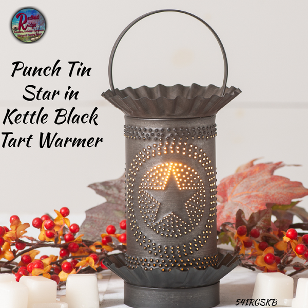 Punch Tin Star in Kettle Black Punch Tin Tart Warmer