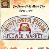 Sunflower Fields Metal Sign 2 Sizes